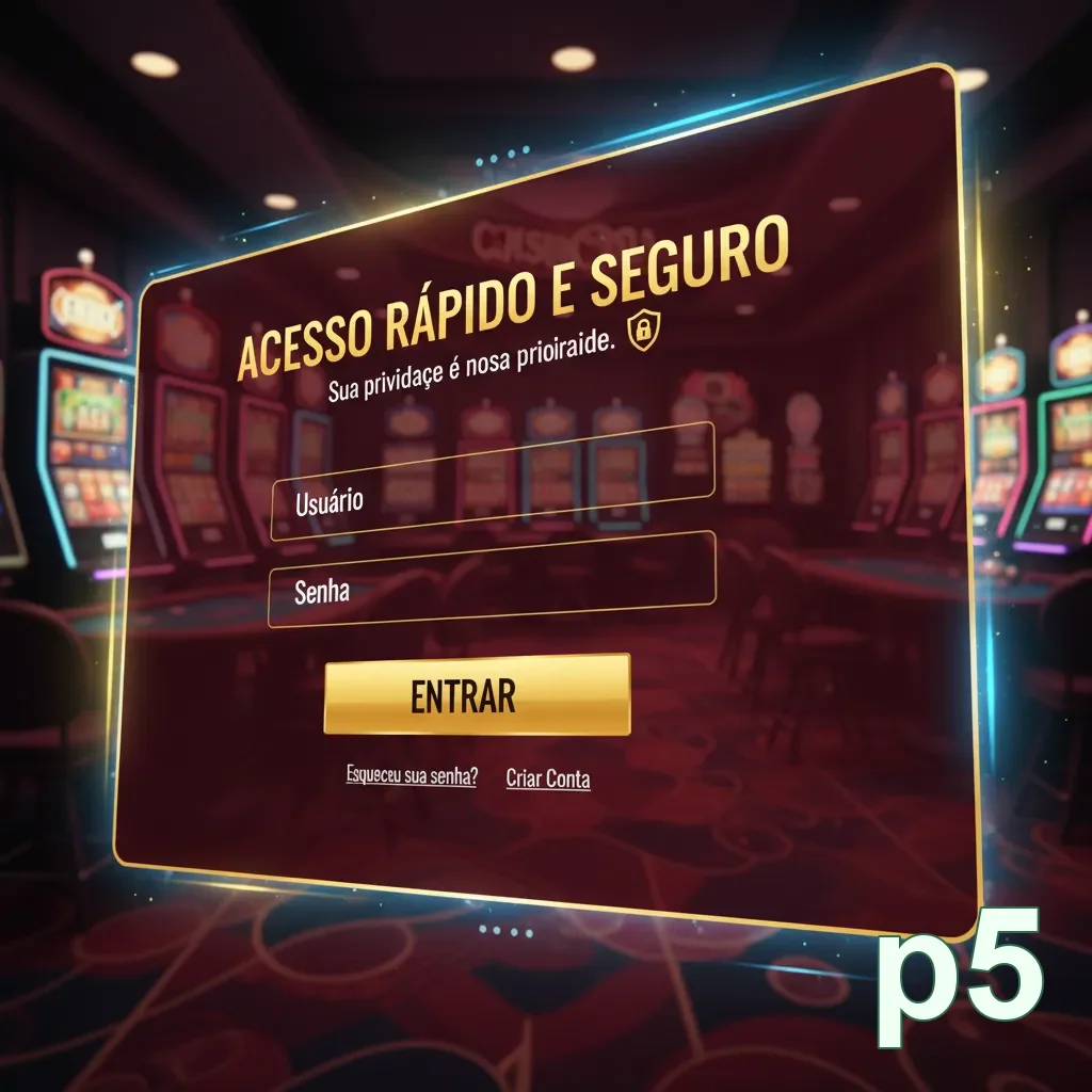 Login seguro na p5 em celular com verificação ativa